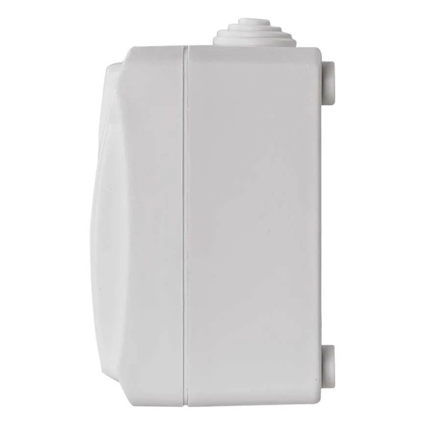 Домашен превключвател променлив ток № 6 с контакт 250V/16A IP44 бял