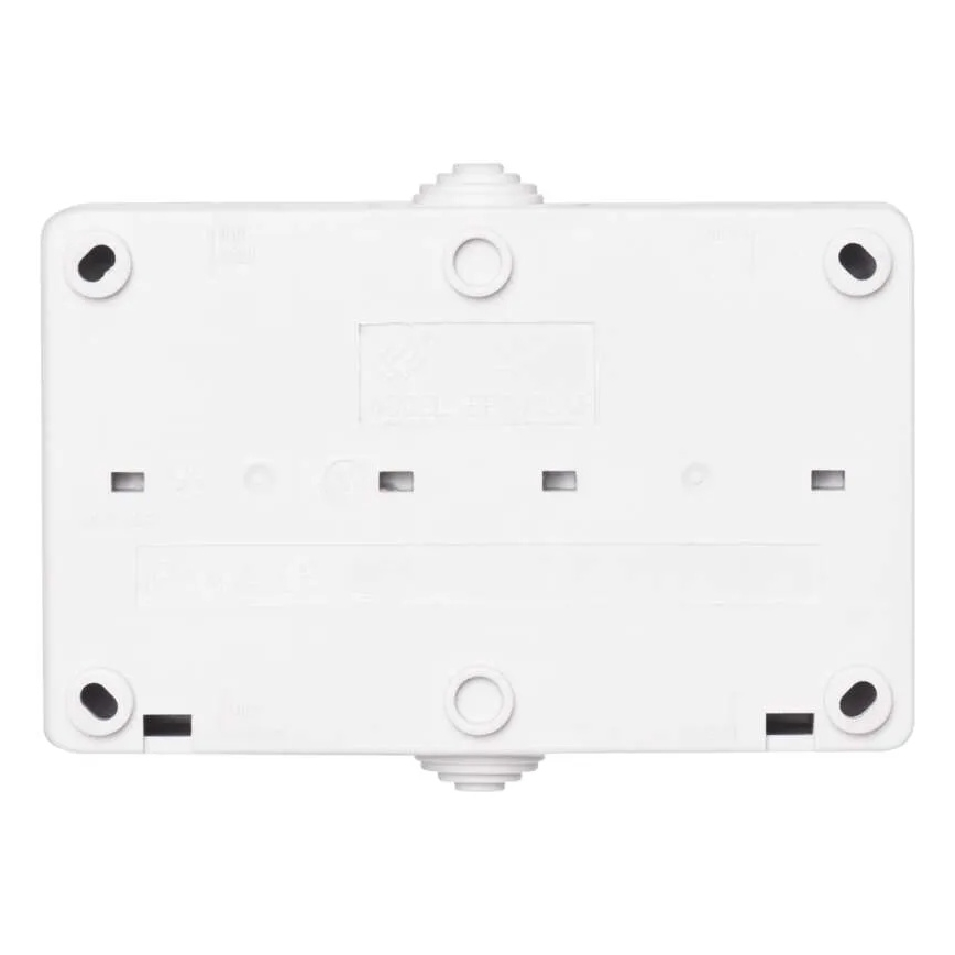 Домашен превключвател редуване на номер 6 с букса 250V/16A IP44 бял