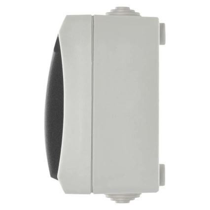 Домашен превключвател редуване на номер 6 с букса 250V/16A IP44 сив