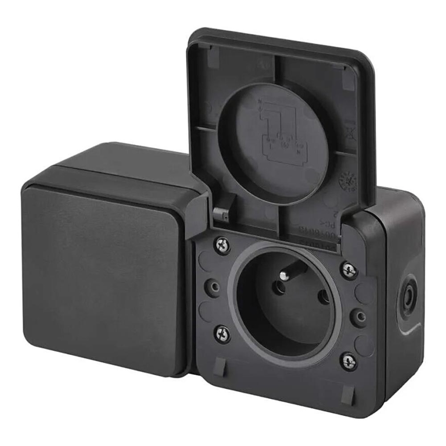 Домашен превключвател редуване на с букса 250V/16A IP55