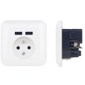Домашна розетка FRENCH с USB 250V/16A