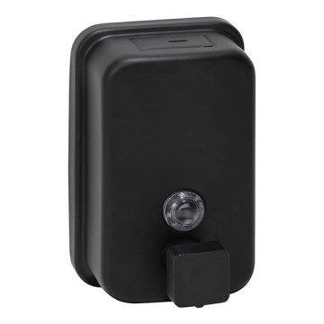 Дозатор за течен сапун 9,7 x 15 см, неръждаема стомана/черен