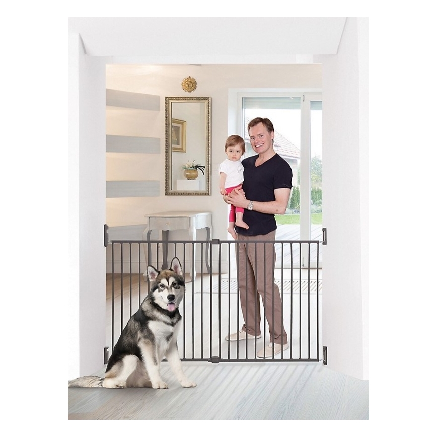 Dreambaby - Защитна бариера BROADWAY 76-134,5 см сив