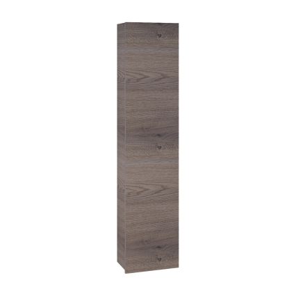Dřevojas - Стенен шкаф за баня ZYLO 35x155 cm тъмен дъб