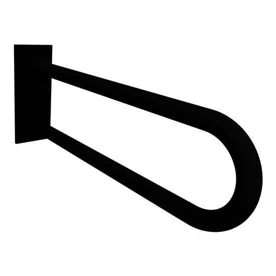 Дръжка за опора 10x25 cm черна