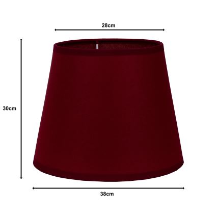 Duolla - Абажур за подова лампа CLASSIC L E27 пр. 38 см бордо