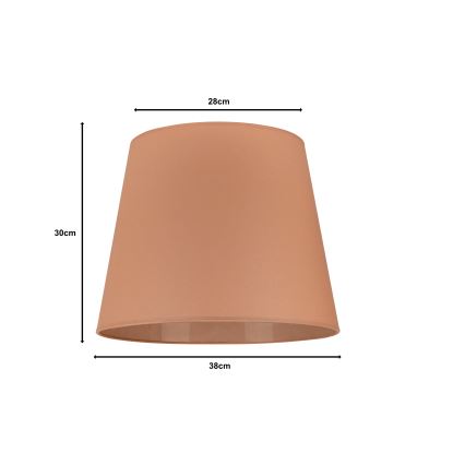 Duolla - Абажур за подова лампа CLASSIC L E27 пр. 38 см кафяв