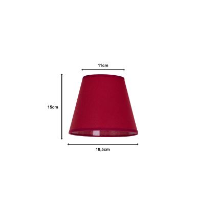 Duolla - Абажур за настолна лампа SOFIA XS E14 пр. 18,5 см червен