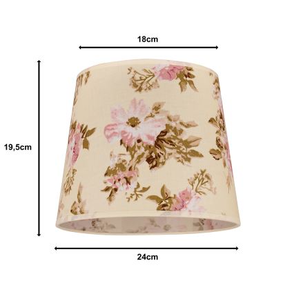 Duolla - Абажур за настолна лампа SOFIA XS E14 пр. 18,5 см роза