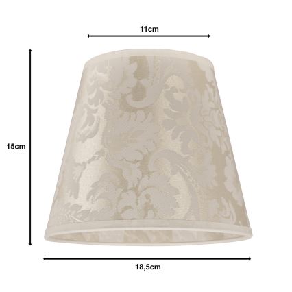 Duolla - Абажур за настолна лампа SOFIA XS E14 Ø 18,5 cm бежов