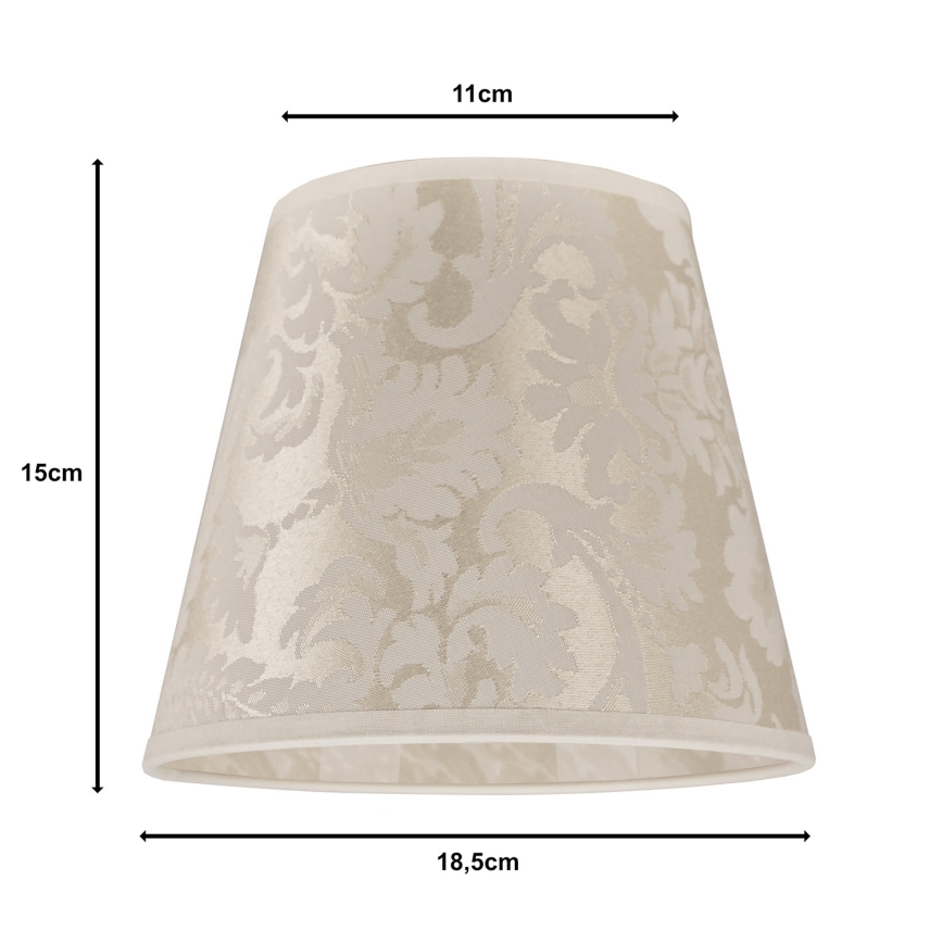 Duolla - Абажур за настолна лампа SOFIA XS E14 Ø 18,5 cm бежов