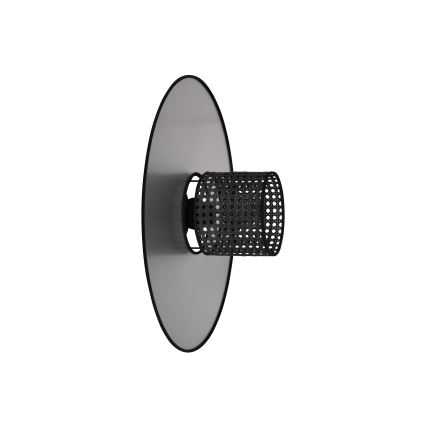 Duolla - Аплик TOKYO RATTAN 1xE27/15W/230V Ø 50 см сребрист/черен