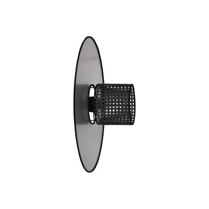 Duolla - Аплик TOKYO RATTAN 1xE27/15W/230V Ø 50 см сребрист/черен