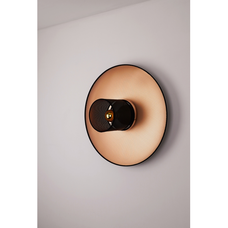 Duolla - Аплик TOKYO SHINY 1xE27/15W/230V Ø 50 см меден/черен