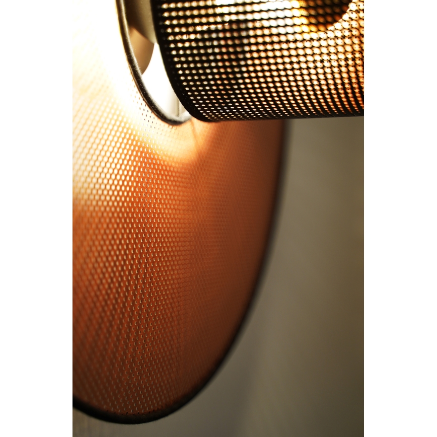 Duolla - Аплик TOKYO SHINY 1xE27/15W/230V Ø 50 см меден/черен