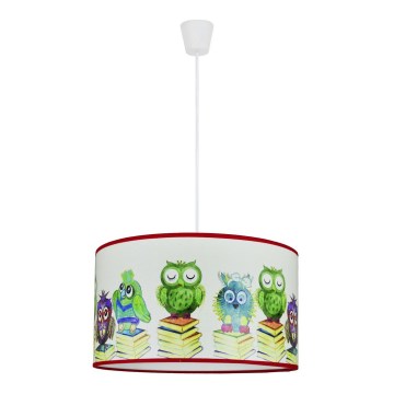 Duolla - Детски пендел OWL 1xE27/15W/230V Ø 35 см