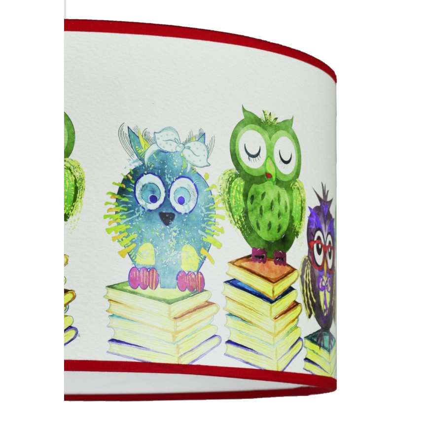 Duolla - Детски пендел OWL 1xE27/15W/230V Ø 35 см