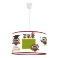 Duolla - Детски пендел OWLS MULTI 1xE27/15W/230V Ø 35 см