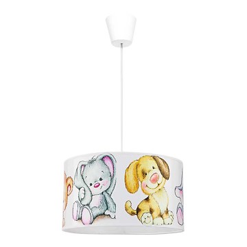 Duolla - Детски пендел SWEET BEARS 1xE27/40W/230V Ø 35 см