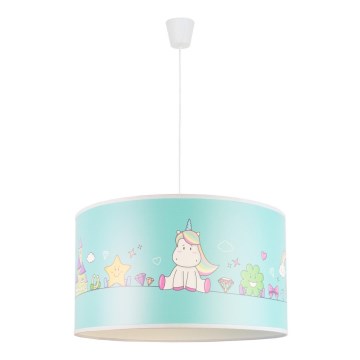 Duolla - Детски пендел UNICORN 1xE27/15W/230V Ø 35 см