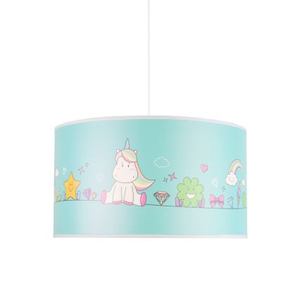 Duolla - Детски пендел UNICORN 1xE27/15W/230V Ø 35 см
