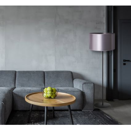 Duolla - Лампион CANNES 1xE27/15W/230V Ø 45 см сребрист/черен