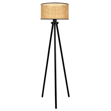 Duolla - Лампион ROLLER 1xE27/15W/230V Ø 45 см ратан/черен