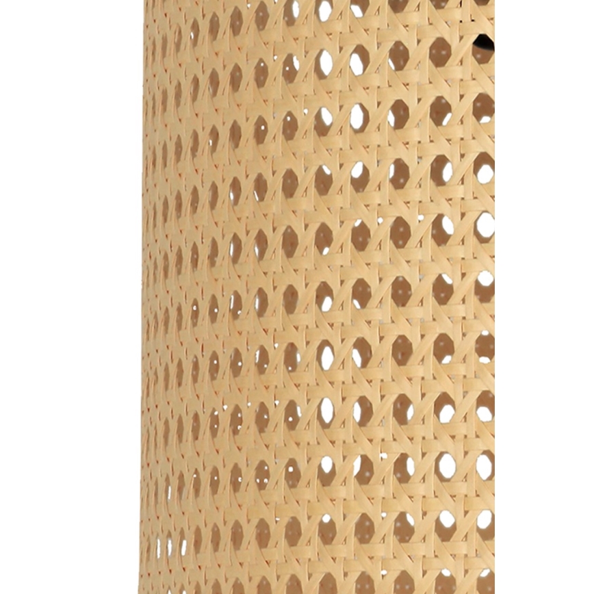 Duolla - Лампион ROLLER 1xE27/15W/230V Ø 45 см ратан/черен