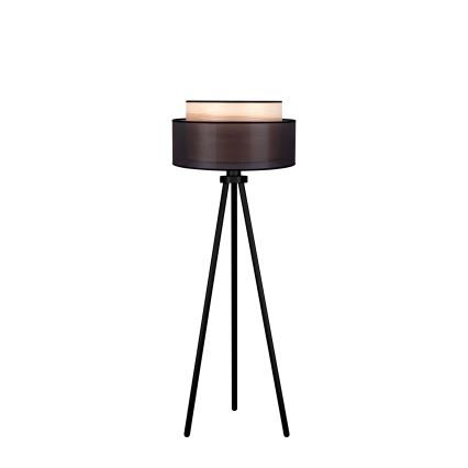 Duolla - Лампион WOOD BOHO 1xE27/15W/230V Ø 45 см черен/бежов