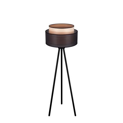 Duolla - Лампион WOOD BOHO 1xE27/15W/230V Ø 45 см черен/бежов