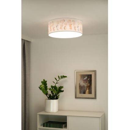 Duolla - LED Детско таванно осветително тяло CORTINA LED/26W/230V пр. 40 см 4000K