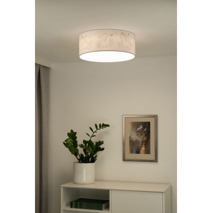 Duolla - LED Детско таванно осветително тяло CORTINA LED/26W/230V пр. 40 см 4000K