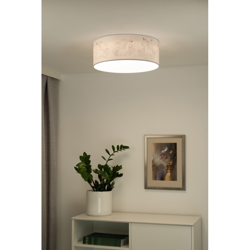 Duolla - LED Детско таванно осветително тяло CORTINA LED/26W/230V пр. 40 см 4000K
