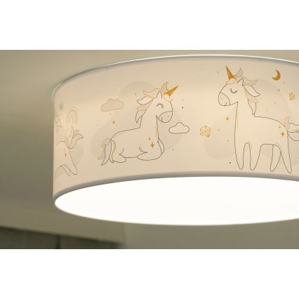 Duolla - LED Детско таванно осветително тяло CORTINA LED/26W/230V пр. 40 см 4000K