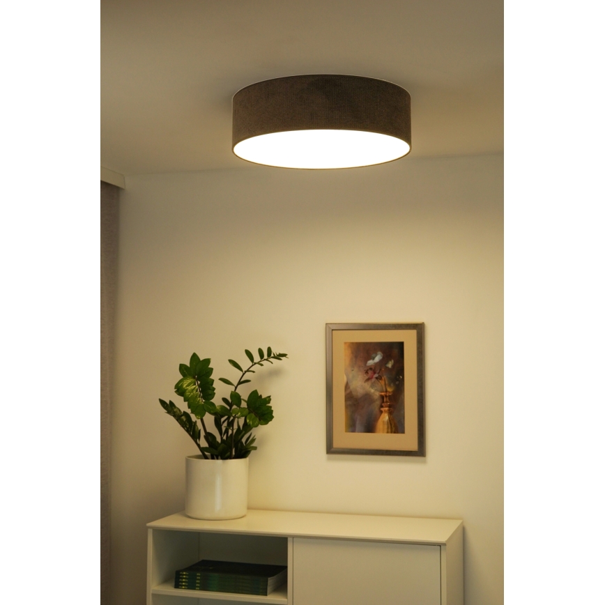 Duolla - LED Плафониера CORTINA LED/26W/230V Ø 30 см 4000K кафяв