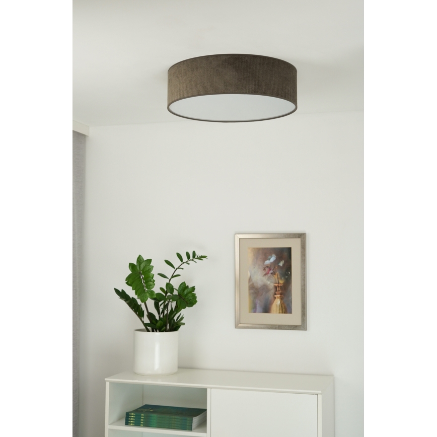 Duolla - LED Плафониера CORTINA LED/26W/230V Ø 30 см 4000K кафяв