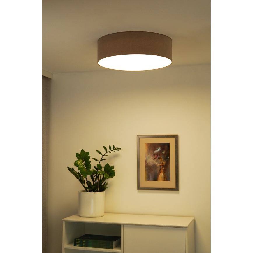 Duolla - LED Плафониера CORTINA LED/26W/230V Ø 45 см 4000K кафяв