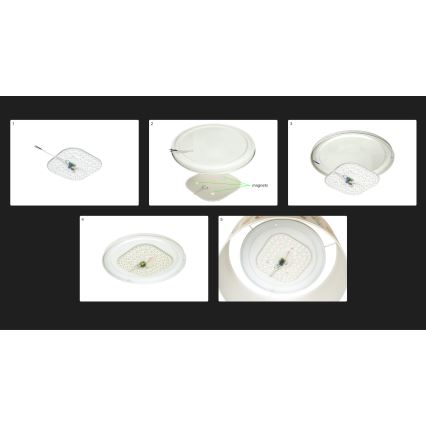 Duolla - LED Плафониера CORTINA LED/26W/230V Ø 45 см 4000K кафяв