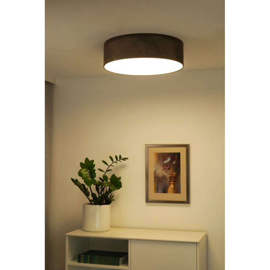 Duolla - LED Плафониера CORTINA LED/26W/230V Ø 45 см 4000K кафяв