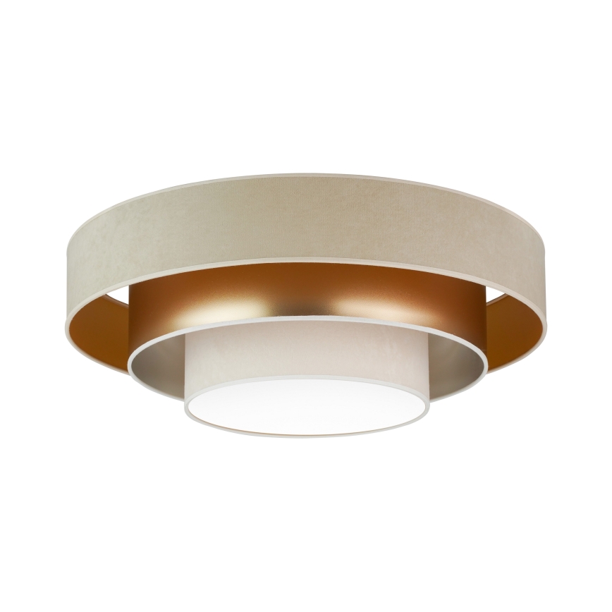 Duolla - LED Плафониера LUNETA LED/26W/230V Ø 60 см 4000K бежов/златист/кремав