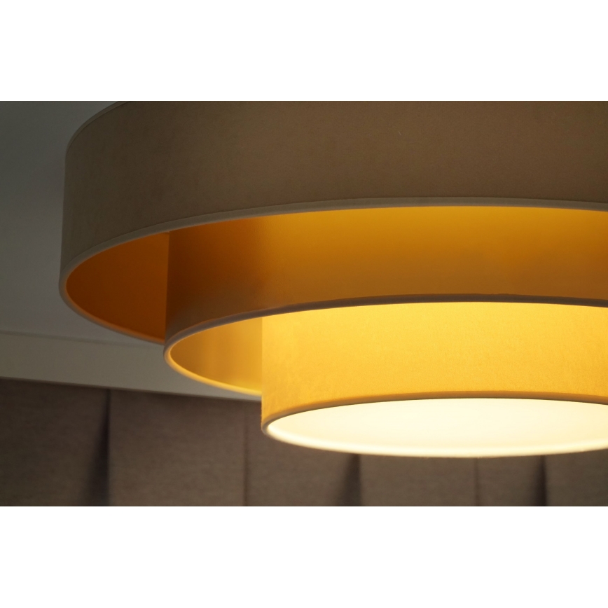 Duolla - LED Плафониера LUNETA LED/26W/230V Ø 60 см 4000K бежов/златист/кремав
