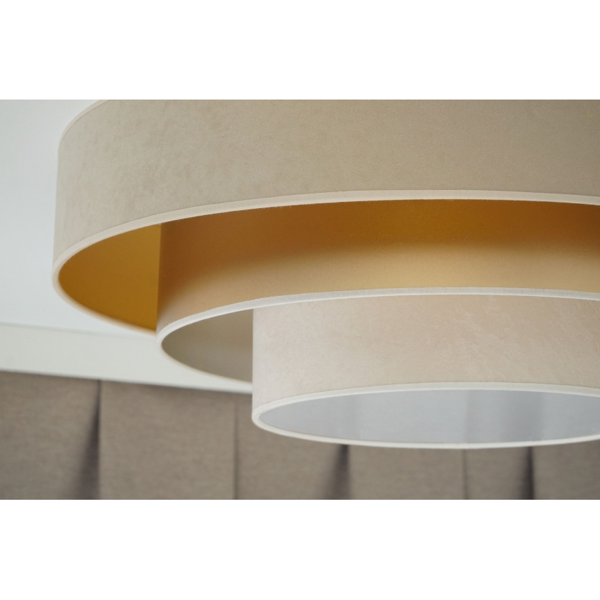 Duolla - LED Плафониера LUNETA LED/26W/230V Ø 60 см 4000K бежов/златист/кремав