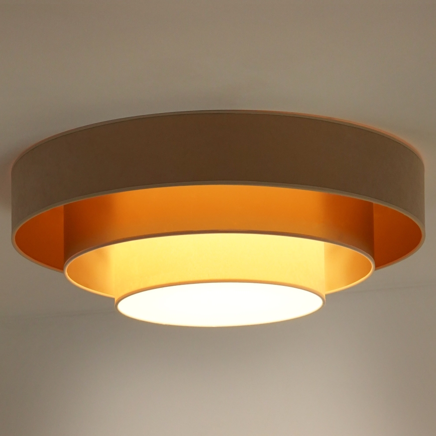 Duolla - LED Плафониера LUNETA LED/26W/230V Ø 60 см 4000K бежов/златист/кремав