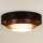 Duolla - LED Плафониера LUNETA LED/26W/230V Ø 60 см 4000K черен/меден/бял