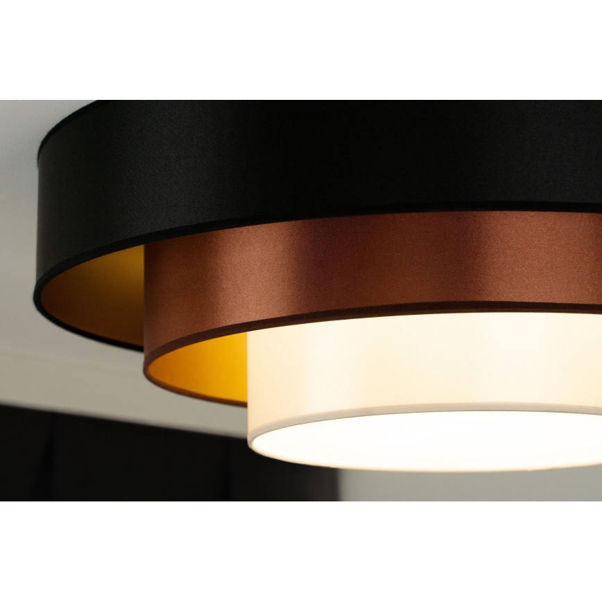 Duolla - LED Плафониера LUNETA LED/26W/230V Ø 60 см 4000K черен/меден/бял