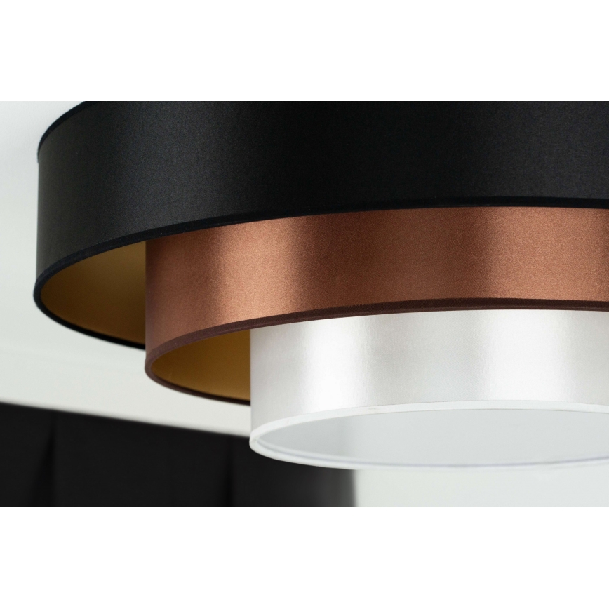 Duolla - LED Плафониера LUNETA LED/26W/230V Ø 60 см 4000K черен/меден/бял