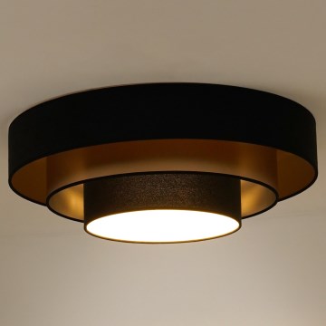 Duolla - LED Плафониера LUNETA LED/26W/230V Ø 60 см 4000K черен/златист