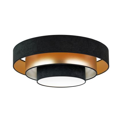 Duolla - LED Плафониера LUNETA LED/26W/230V Ø 60 см 4000K черен/златист