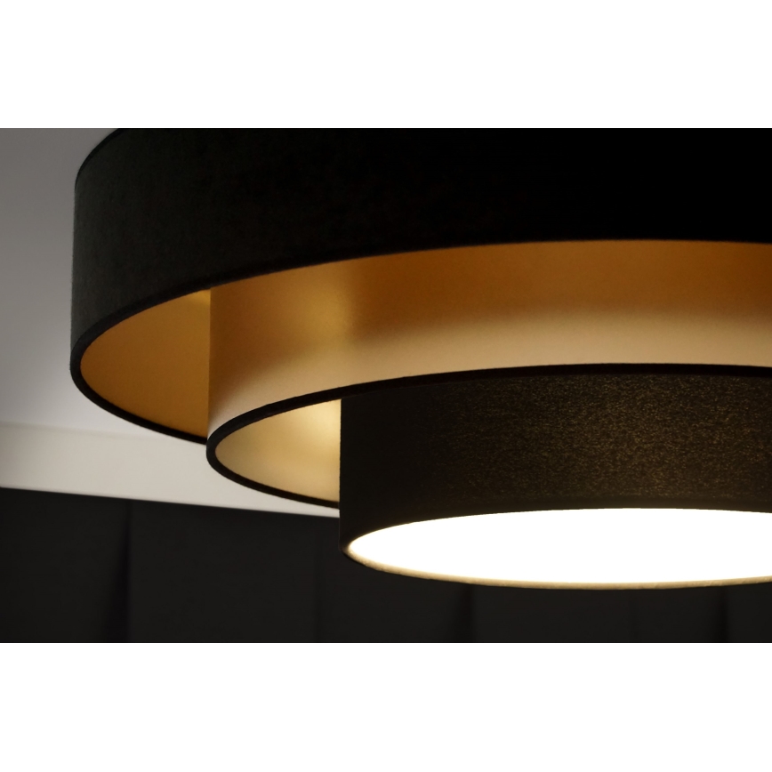 Duolla - LED Плафониера LUNETA LED/26W/230V Ø 60 см 4000K черен/златист