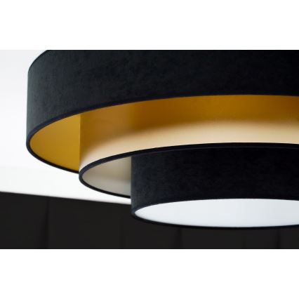 Duolla - LED Плафониера LUNETA LED/26W/230V Ø 60 см 4000K черен/златист